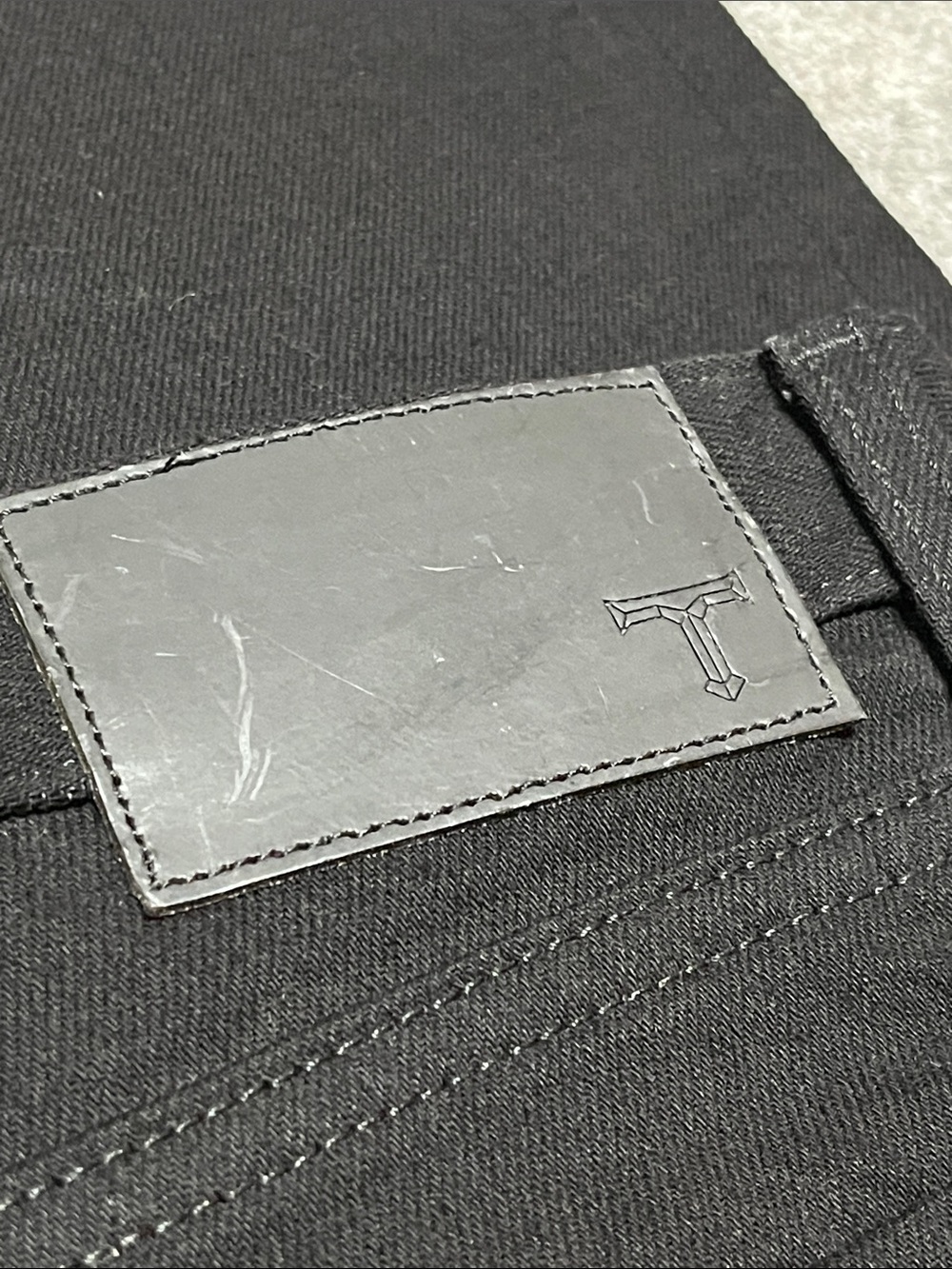 NEW Triarchy Slim Straight Black Button Fly Jeans - Picture 11 of 11